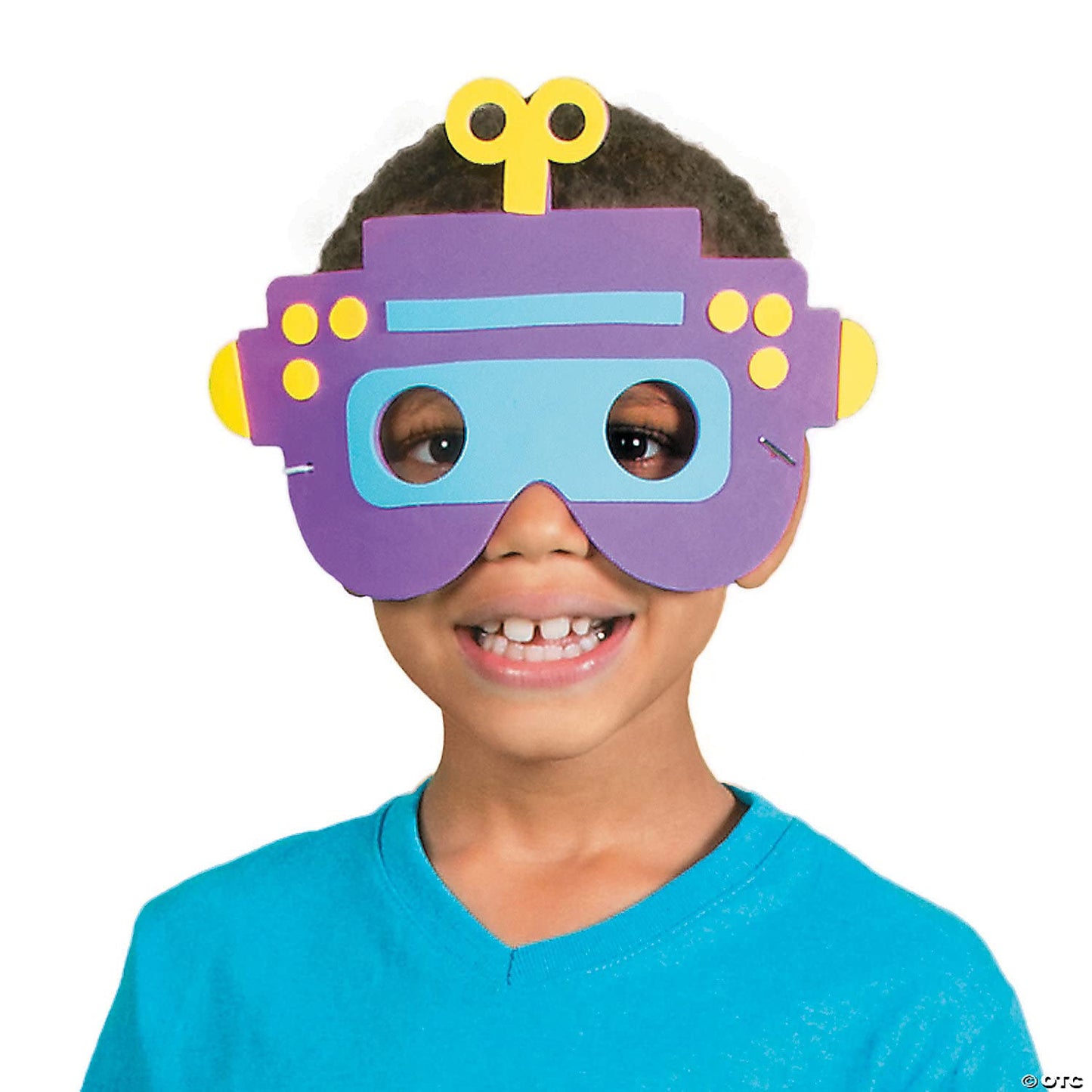 Fun Express Foam Robot Mask Craft Kit - 12 Pieces - Educational and Learning Activities for Kids