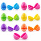 Set of 24 Colorful Zebra Print Fillable Plastic Easter Eggs 2.25 Inches