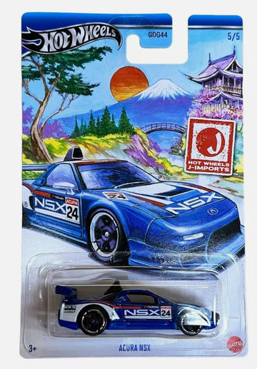 Hot Wheels J-Imports Blue Acura NSX 5/5 Art Card
