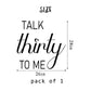 CIEQR Talk Thirty to Me Decal