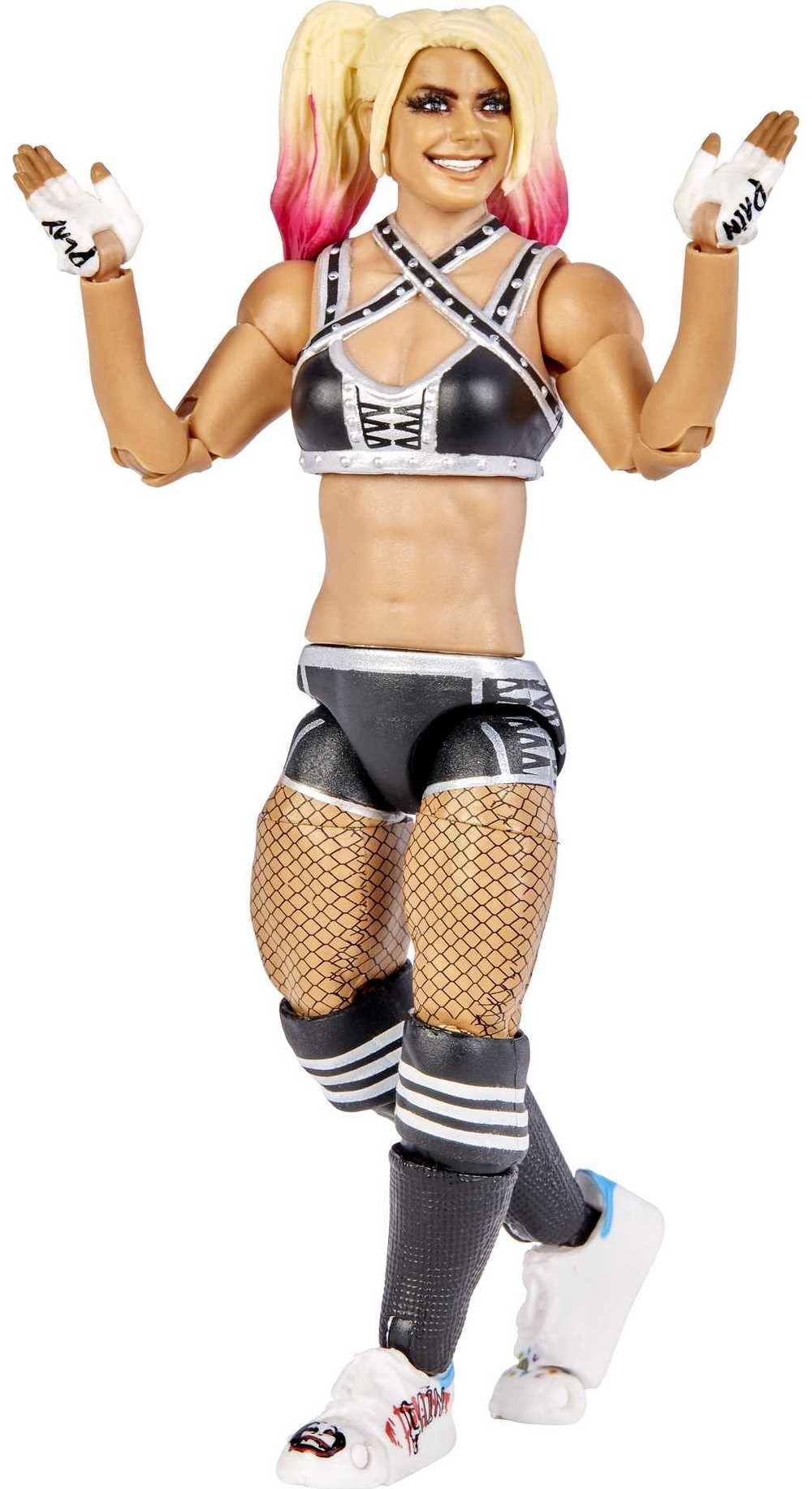 Mattel WWE Ultimate Edition Action Figure & Accessories Set, Alexa Bliss 6-inch Collectible with 30 Articulation Points, Swappable Pieces & Entrance