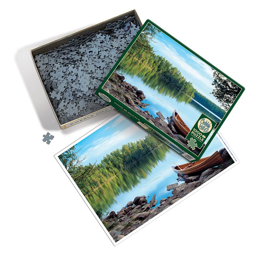 Cobble Hill 1000 Piece Puzzle - Nature's Mirror - Sample Poster Included