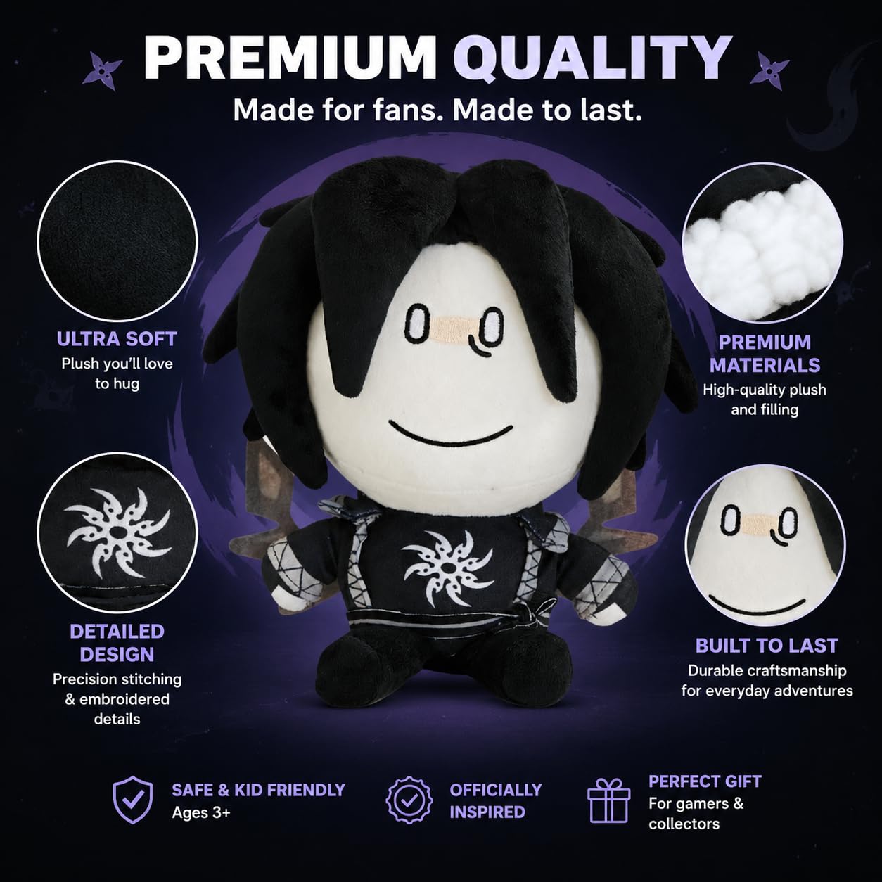 GUUZOGG 9.8 Two Time Plush Toy, Adorable Survivor Stuffed Animal Doll for Fans, Collectible Gift to Kids Boys Girls and Adults