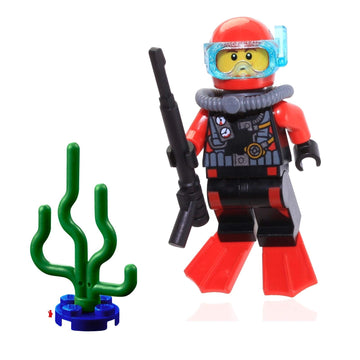 LEGO City Deep Sea Scuba Diver Minifigure - Loose