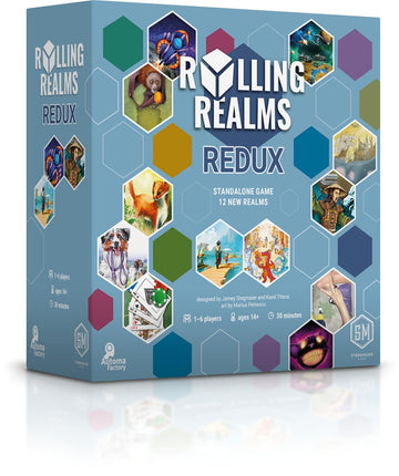 Stonemaier Games: Rolling Realms Redux by Jamey Stegmaier & Karel Titeca | A Light, Strategic Roll-and-Write Game for Families and Adults | Compete in