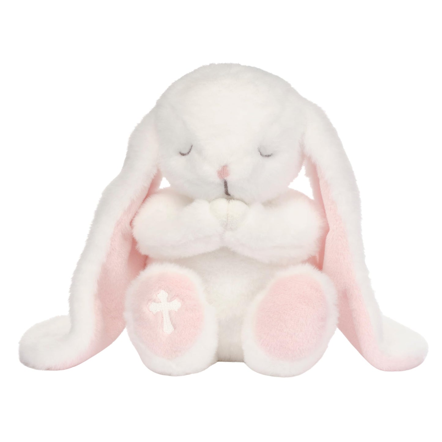Lambs & Ivy Heaven Sent Baptism White Plush Bunny Stuffed Animal Toy - Precious