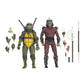 NECA Teenage Mutant Ninja Turtles Leonardo and Shredder Action Figures, 2-Pack with Accessories, Collectible Set