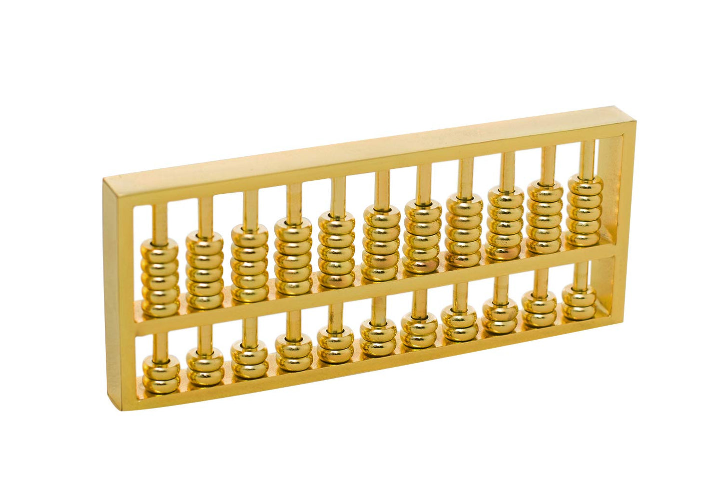 BRABUD Mini Copper Abacus Decoration Chinese Calculator Math Calculating Tool Paperweight Home Office Desk Decor Teacher Gift Collection WQ018
