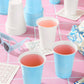 xo, Fetti 50pk Blue White Plastic Cups 16 oz | Party Drinkware Decor