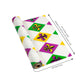 Fun Express Mardi Gras Plastic Tablecloth Roll 40" x 100 ft.- Perfect for Party Supplies, Celebrations, and Festive Events - 1 Durable Piece for Easy
