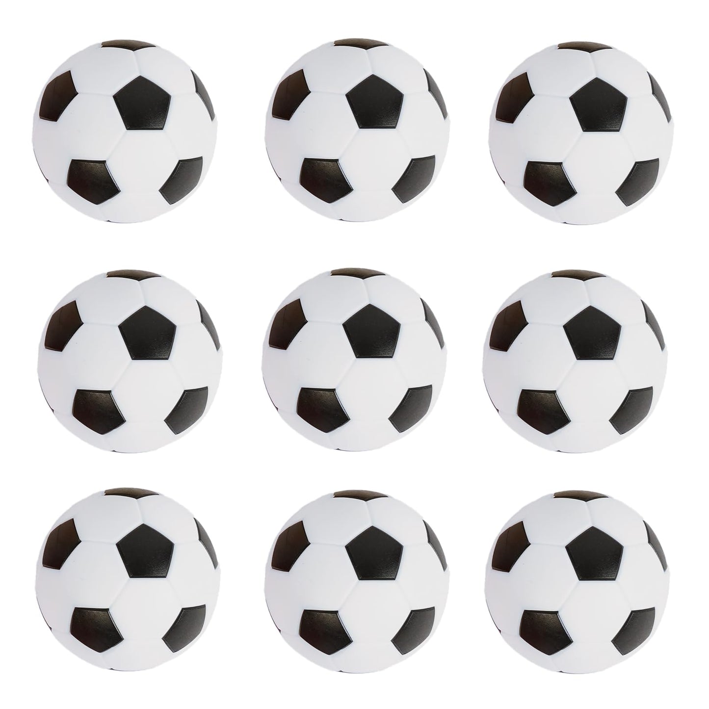 zeyce Pack of 9 Foosball Balls Mini Soccer Balls - Small Soccer Ball Replacements for Foosball Table Fun Home Recreation