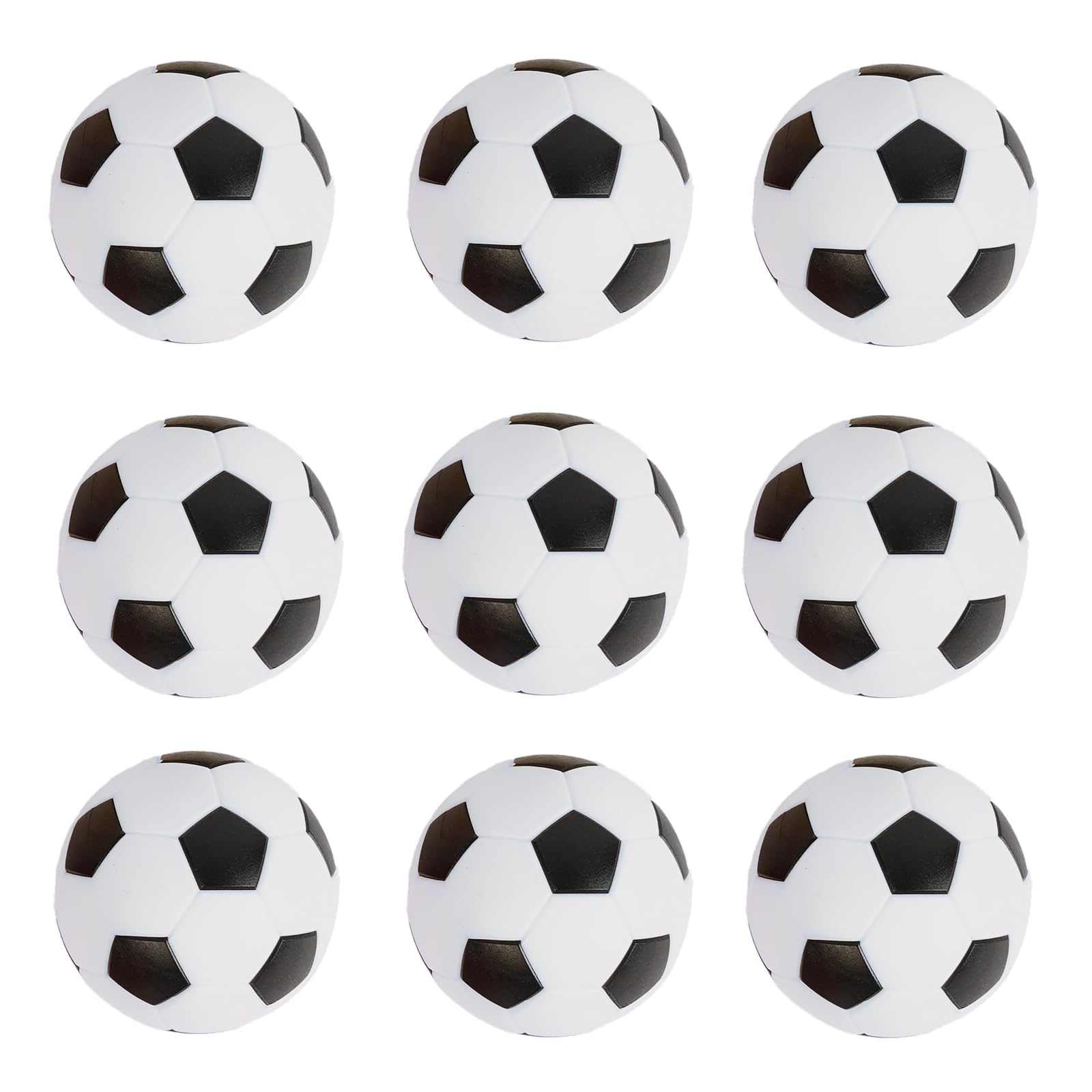 zeyce Pack of 9 Foosball Balls Mini Soccer Balls - Small Soccer Ball Replacements for Foosball Table Fun Home Recreation