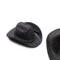 Dollhouse Cowboy Hat, Miniature Cowboy Hat, 1:6 Scale Miniature Soft Cowboy, Mini Hat, Brown/Black, American Old West Hat, for Dollhouse Craft