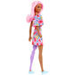 Barbie Fashionistas Doll #189 with Pink Hair & Prosthetic Leg Wearing Floral Dress & Accessories Including Sneakers & Sunglasses