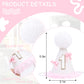 WUTKYAX Pink Bow 1st Birthday Hat - Little Princess First Birthday Decorations,White Cone Hat with Bow,Birthday Cake Smash Party Photo Props,Sweet One