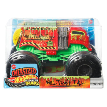 Hot Wheels Monster Trucks Will Trash It All 1:24 Scale Toy Vehicle for Ages 3+