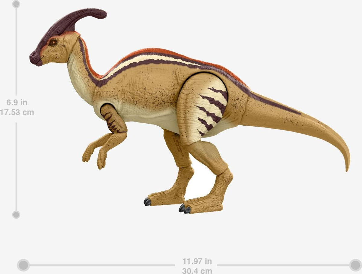 Mattel Jurassic World The Lost World Hammond Collection Dinosaur Action Figure, Parasaurolophus Dino Toy with 20 Articulations, 12 Inches Long