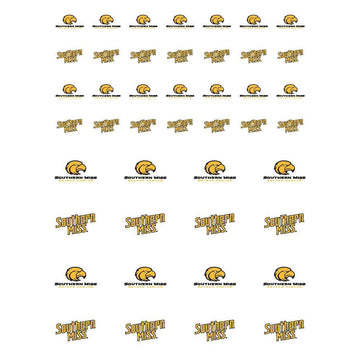 Southern Mississippi Golden Eagles Small Sticker Sheet - 2 Sheets