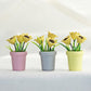 1Pc Miniature Sunflower, 1/12 Scale Miniature Dollhouse Accessories Decor, Resin Doll House Mini Sunflower Imagination Cultivation Gray