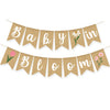 Baby In Bloom Baby Shower Decoration Banner Wildflower Burlap Garlands Floral Theme Sign Backdrop Pink