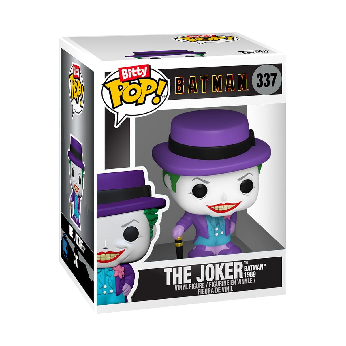 Funko Bitty POP! Batman 85th - Batman, 4-Pack and A Surprise Mystery Mini Figure - 0.9 Inch (2.2 Cm) - DC Comics Collectable - Stackable Display Shelf