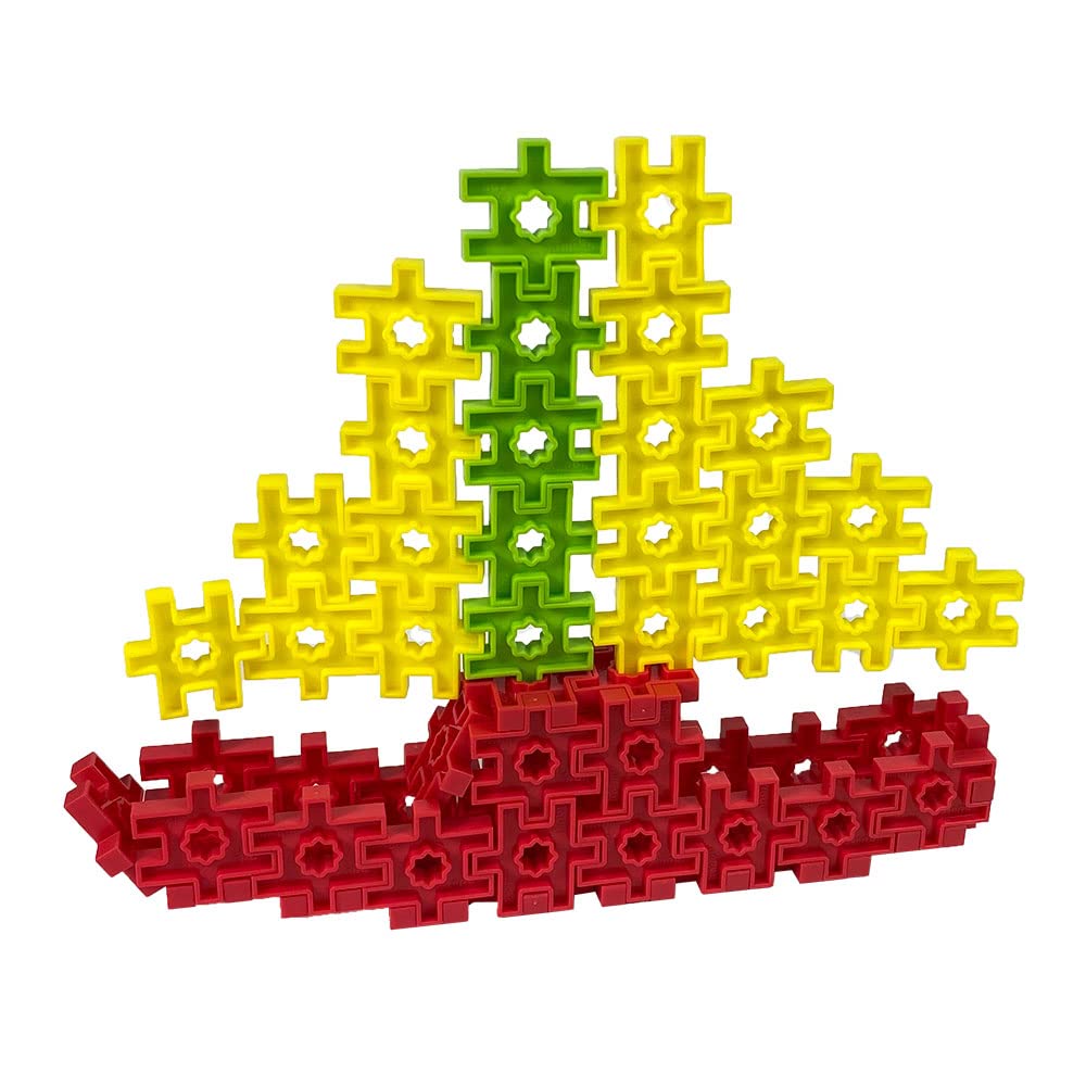 Incredibly Interconnectable Toys KADU DA Seaside Splash 226 Piece Set - STEM/STEAM Building + Construction Toy, for Open + Imaginative Play