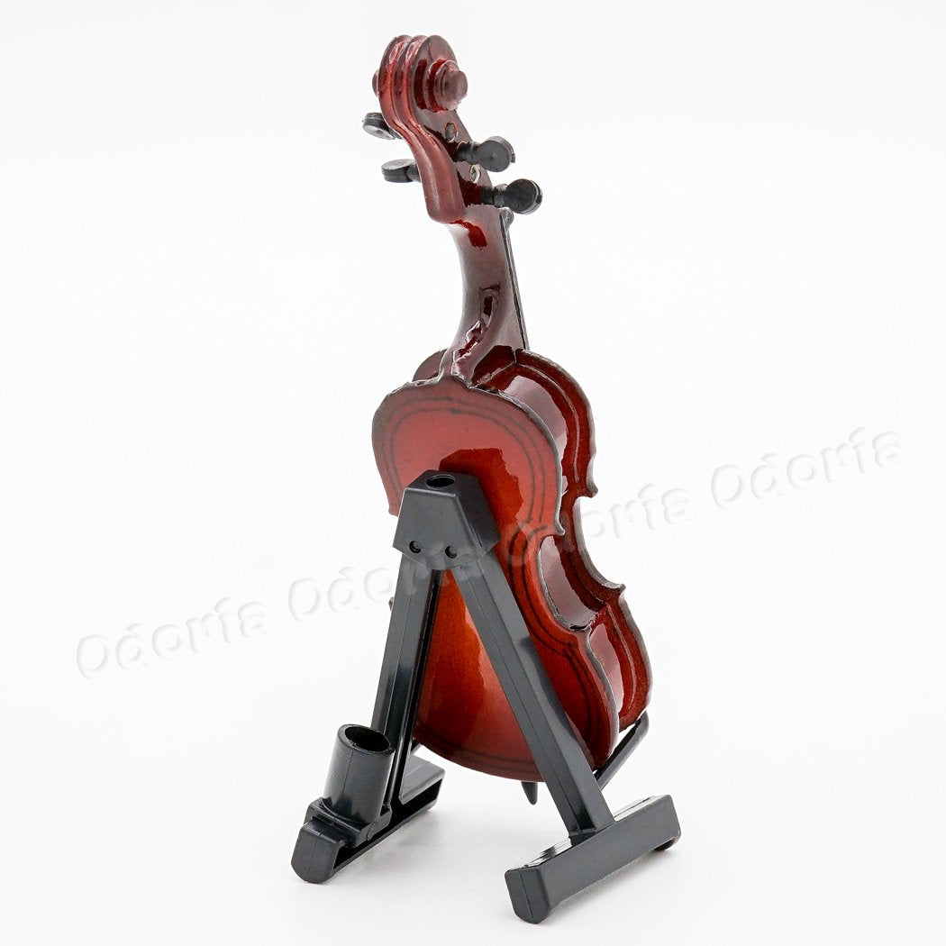 Odoria 1/12 Miniature Cello Dollhouse Musical Instruments Accessories