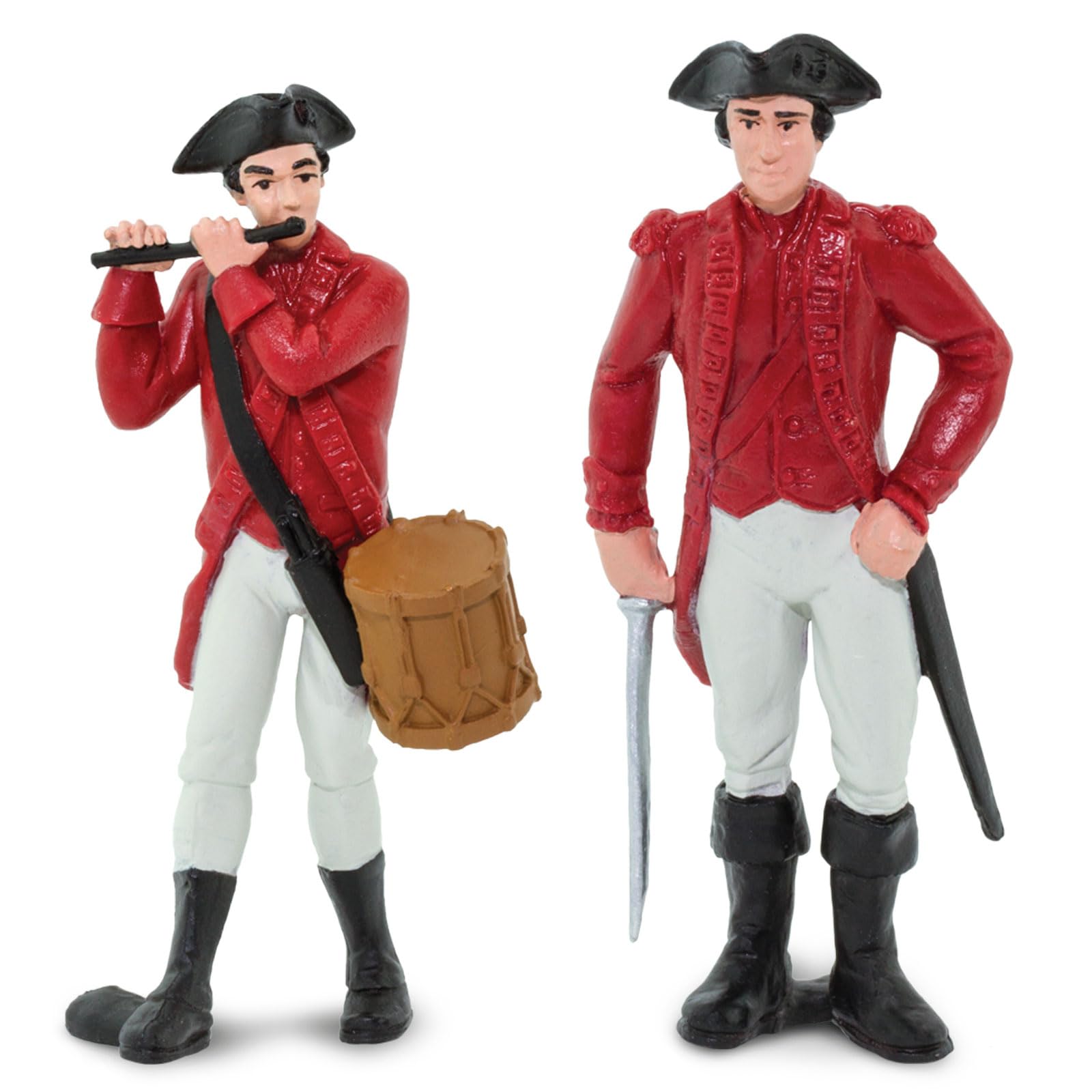 Safari Ltd. Revolutionary War British Army Designer TOOB - Set of 6 Detailed Miniature Figures Including General Cornwallis - Educational Toy