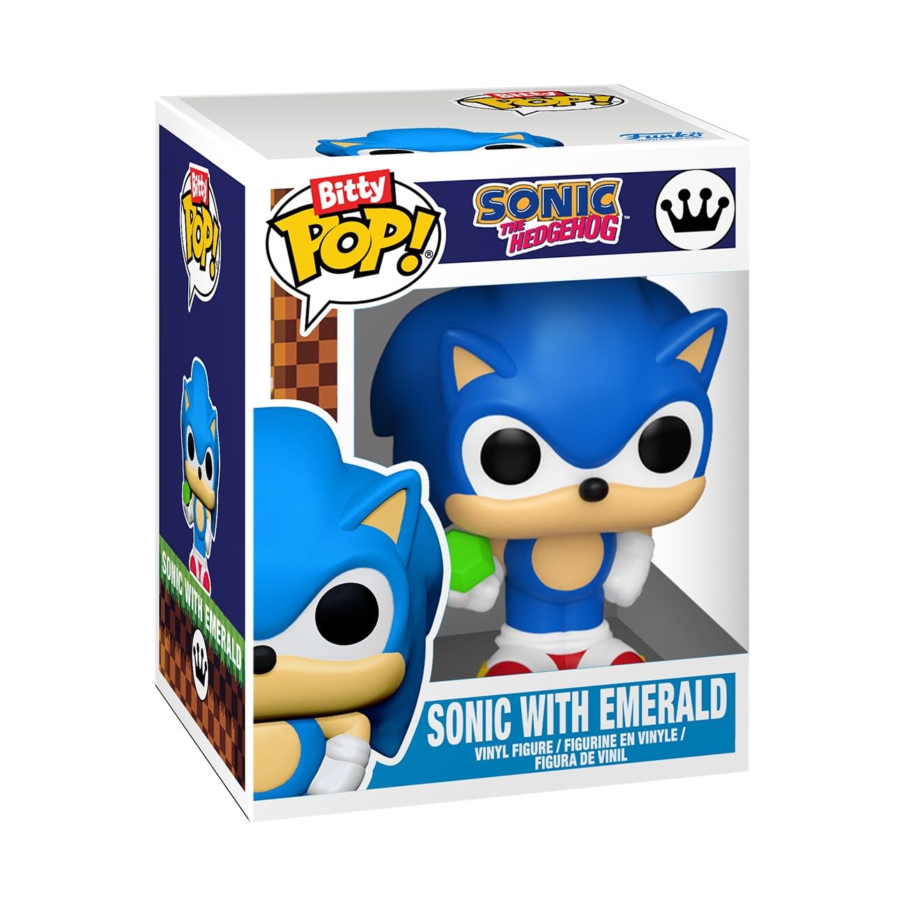 Funko Pop! Bitty Boxes: Sonic the Hedgehog - Sonic 2 Diorama Set - Sonic with Emerald and Tails - Collectable Vinyl Figure - Gift Idea - Official