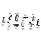 Safari Ltd. Penguins TOOB - Figurines of Gentoo, Humboldt, Chinstrap, Rockhopper, Galapagos, Adelie, Emperor Family, Penguin Chick - Educational Toy