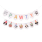 Let’s Pawty Dog Banner - Dog Happy Birthday Banner, Puppy Party Garland, Pet Birthday Decoration for Dogs Lovers, Puppy Shower or Adoption Celebration