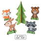 Fun Express - Woodland Party Centerpiece (5pc) for Birthday - Party Decor - General Decor - Centerpieces - Birthday - 5 Pieces