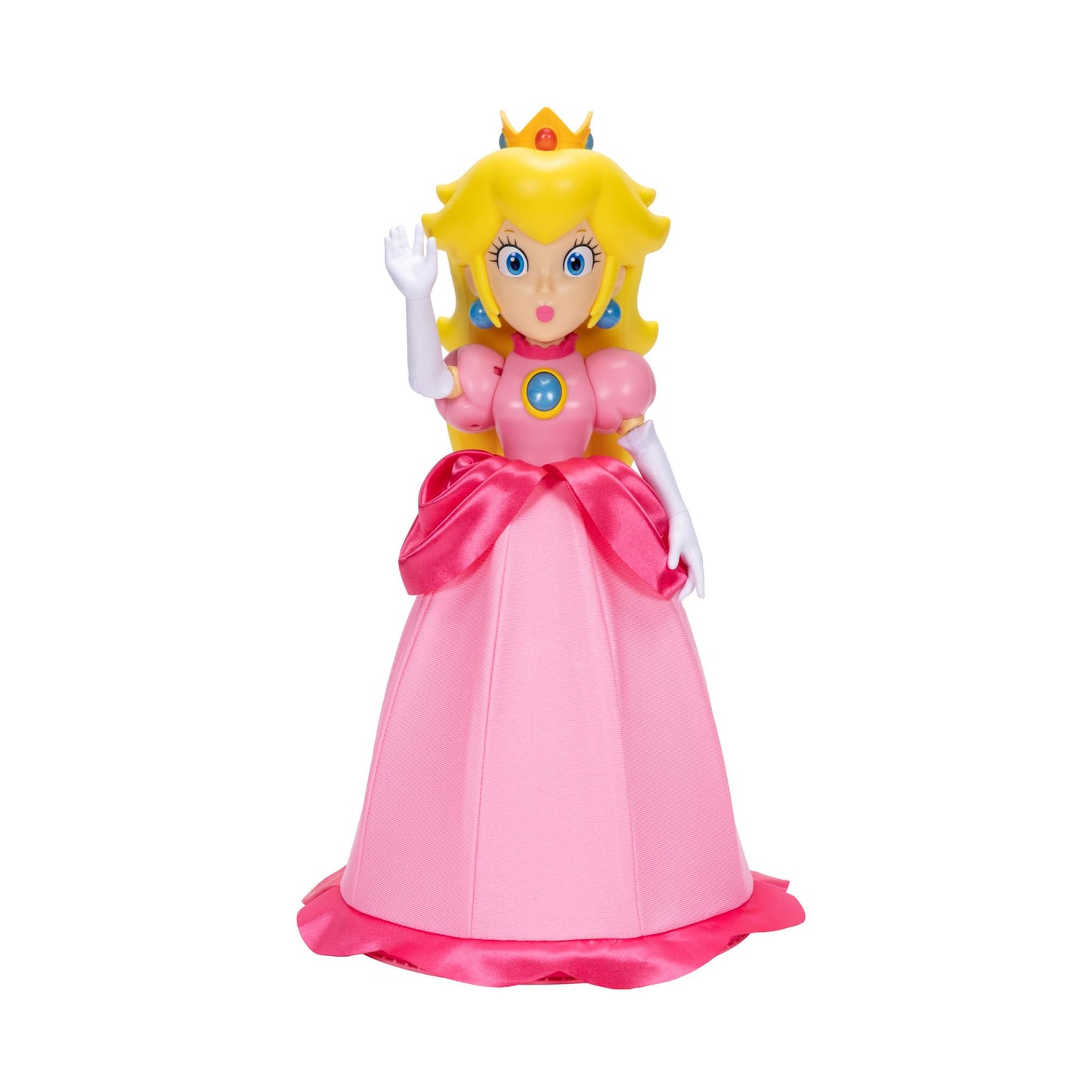 Super Mario Yours Truly, Princess Peach Collectible Action Figure Doll Stands Approximately 12 Inches TalI, with 6 Points of Articulation, 25+ Video