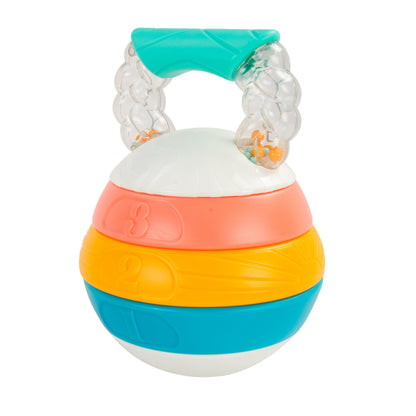 BEBE FUERTE Stack and Count Kettlebell Activity Toy by Robin Arzon - Bilingual Stacking Toys - Baby Workout Toys - Baby and Toddler Gifts for Ages 6