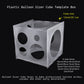 Auihiay 2-10 Inch Collapsible Plastic Balloon Sizer Box Cube, Balloon Sizer