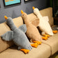 OPHRBU Goose Plush Toy Pillow, Soft and Fluffy swan Stuffed Animal Pillow, Gift for Kids and Friends. 1piece (Grey 19.8 inches)