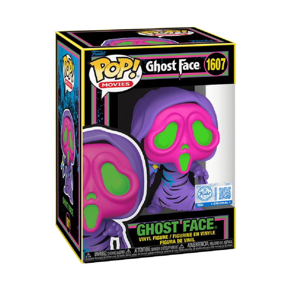 Funko Scream Ghostface Blacklight Ghost Face Exclusive Pop Vinyl Figure 1607