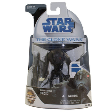 Star Wars Clone Wars Animated Action Figure No. 12 Super Battle Droid