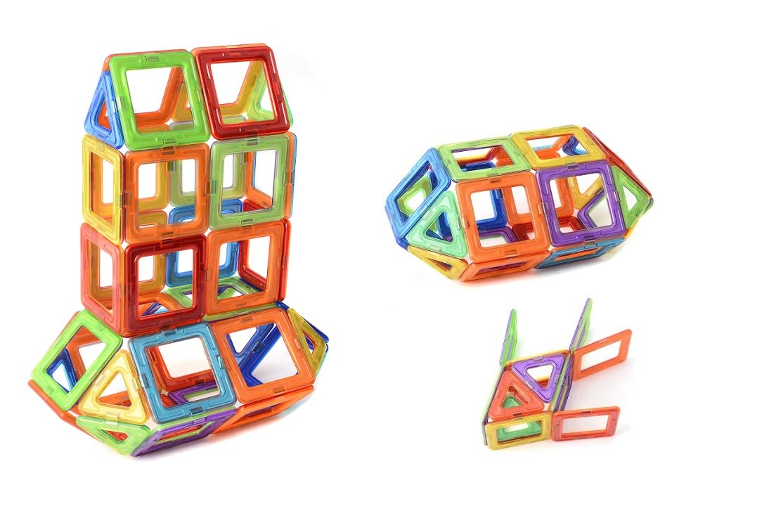 30-Piece Magnetic Tile Building Block Set - STEM Toy for Kids, for Boys & Girls
