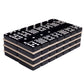 Silverman & Co. Double 9 Large Black Domino Set - Blue Case