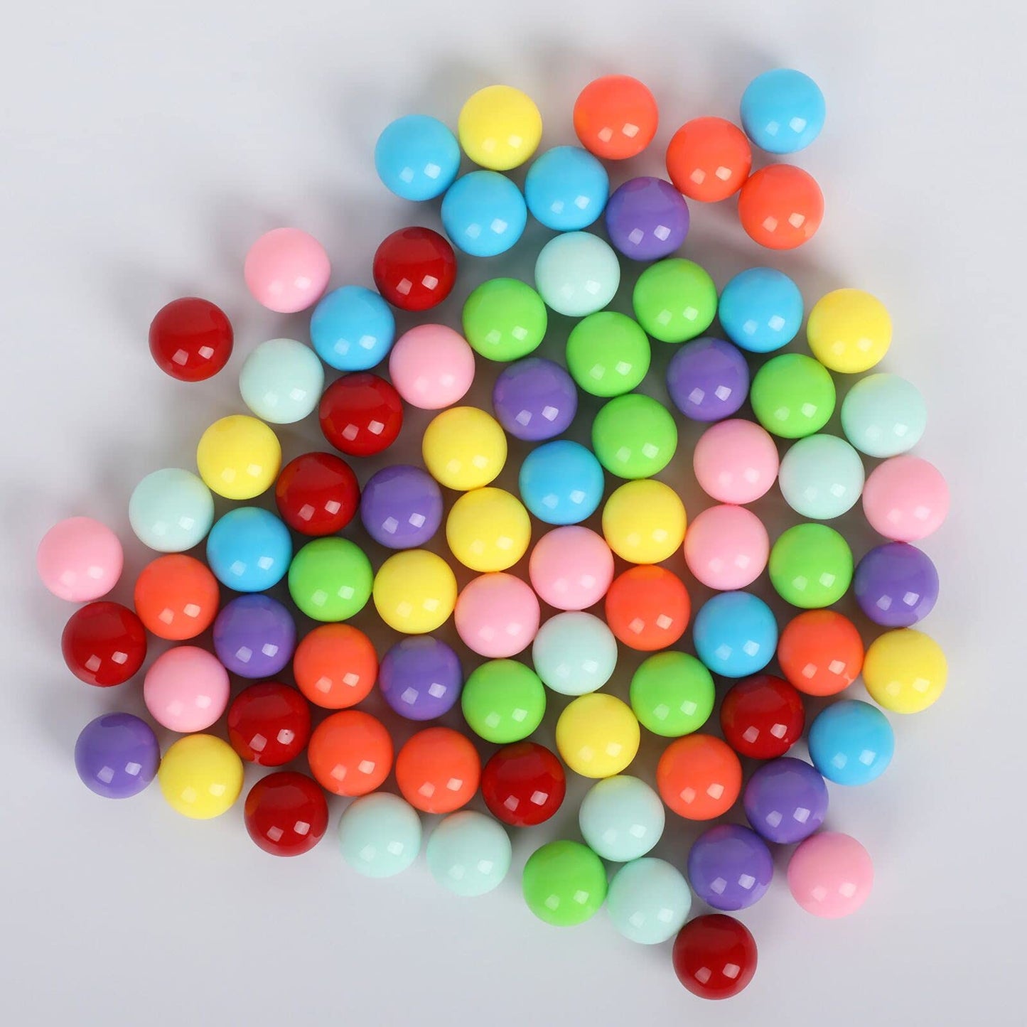 Witlans 80pcs Chinese Checker Game Replacement Balls,14mm Acrylic Balls for Aggravation Game,Traditional Marbles Games (PowderBlue)