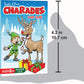 Arizona GameCo Santa Claus Charades, a Fun Christmas Game for Kids Ages 6+ - No Reading is Required to Play - Christmas Party, Family Board Game