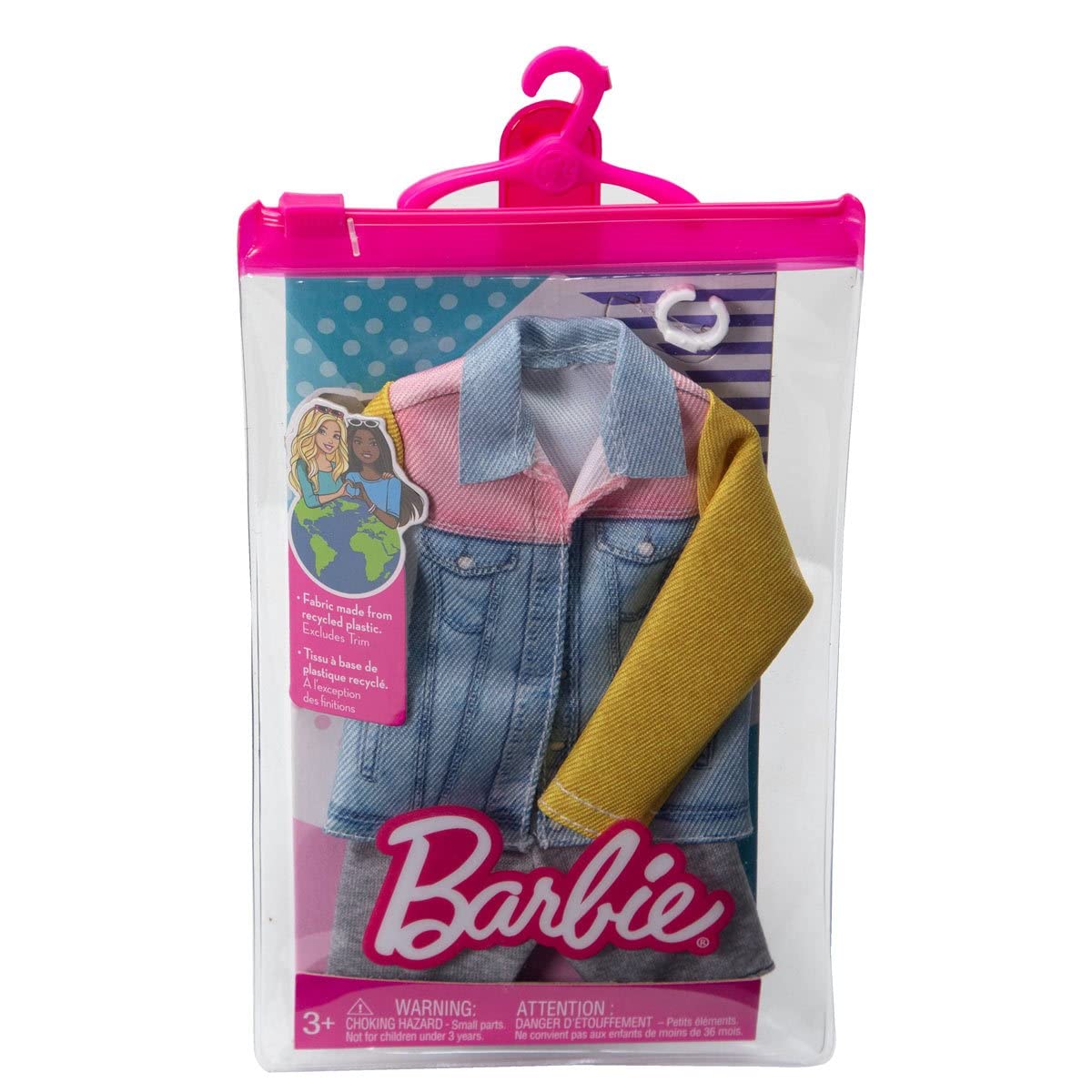 Barbie Fashions Pack: Ken Doll Clothes, Denim Jacket, Shorts, Watch, 3 & Up
