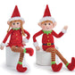 OULAIZ Posable Plush Elf Doll Elves Set of Boy Elf and Girl Elf with Bendable Arms and Legs Fun Christmas Decoration
