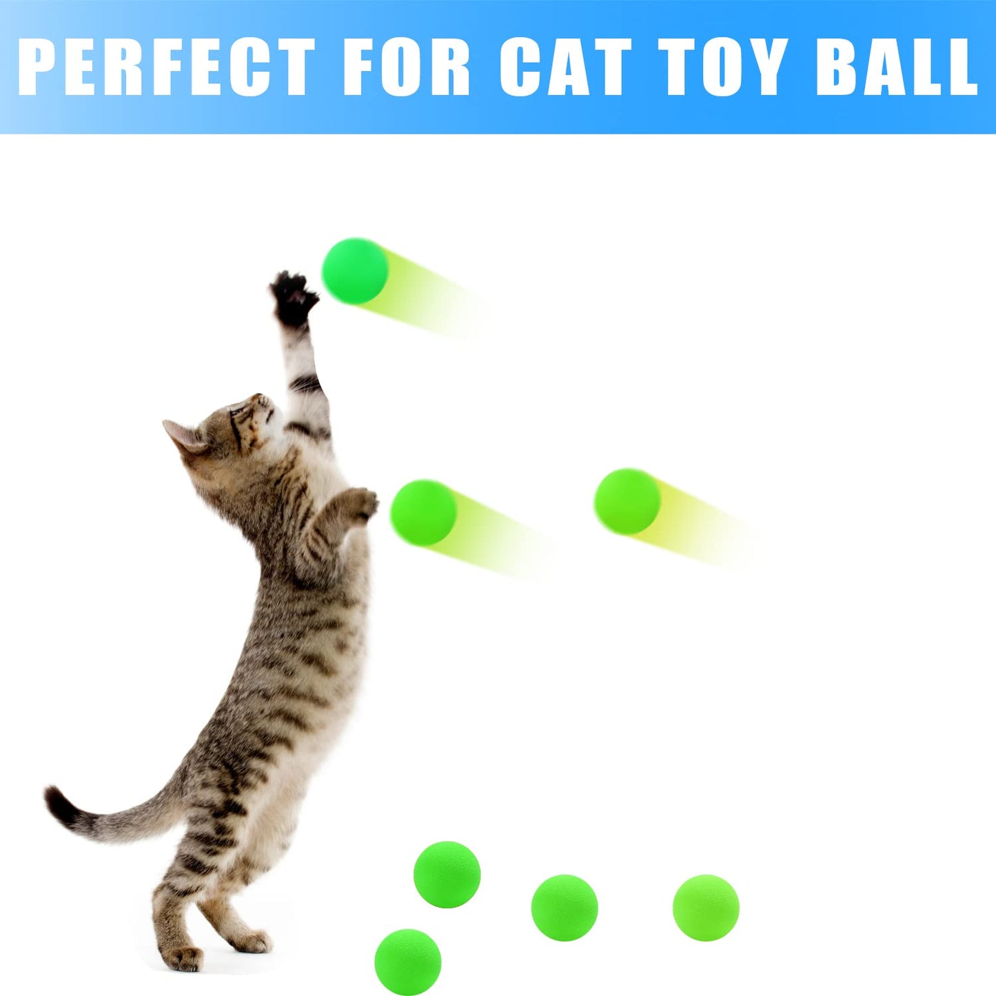 48 Pieces EVA Foam Balls for Power Popper Refill Balls, Air Blaster Balls for Gun, 1.1inch Replacement Bullet Balls Ball Popper Shooter Balls Foam