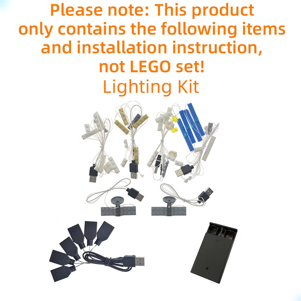 GEAMENT Version 2016 LED Light kit Compatible with LEGO 71040 Disney Castle - Only for 71040 Cinderella Princess Castle (Model Set Not Included)