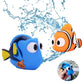 Kid Shower Toy Baby Bath Squirt Toys,Shark Bathtub Water Toys,4pcs Toddlers Infant Swimming Pool Toys,for Birthday Gifts Summer Beach,Pool Activity