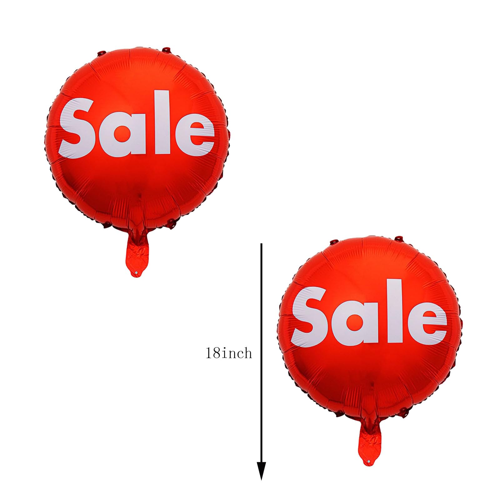 10PCS Red Sale Foil Balloon 18inch Round Sale Mylar Balloon for Celebrating a store opening