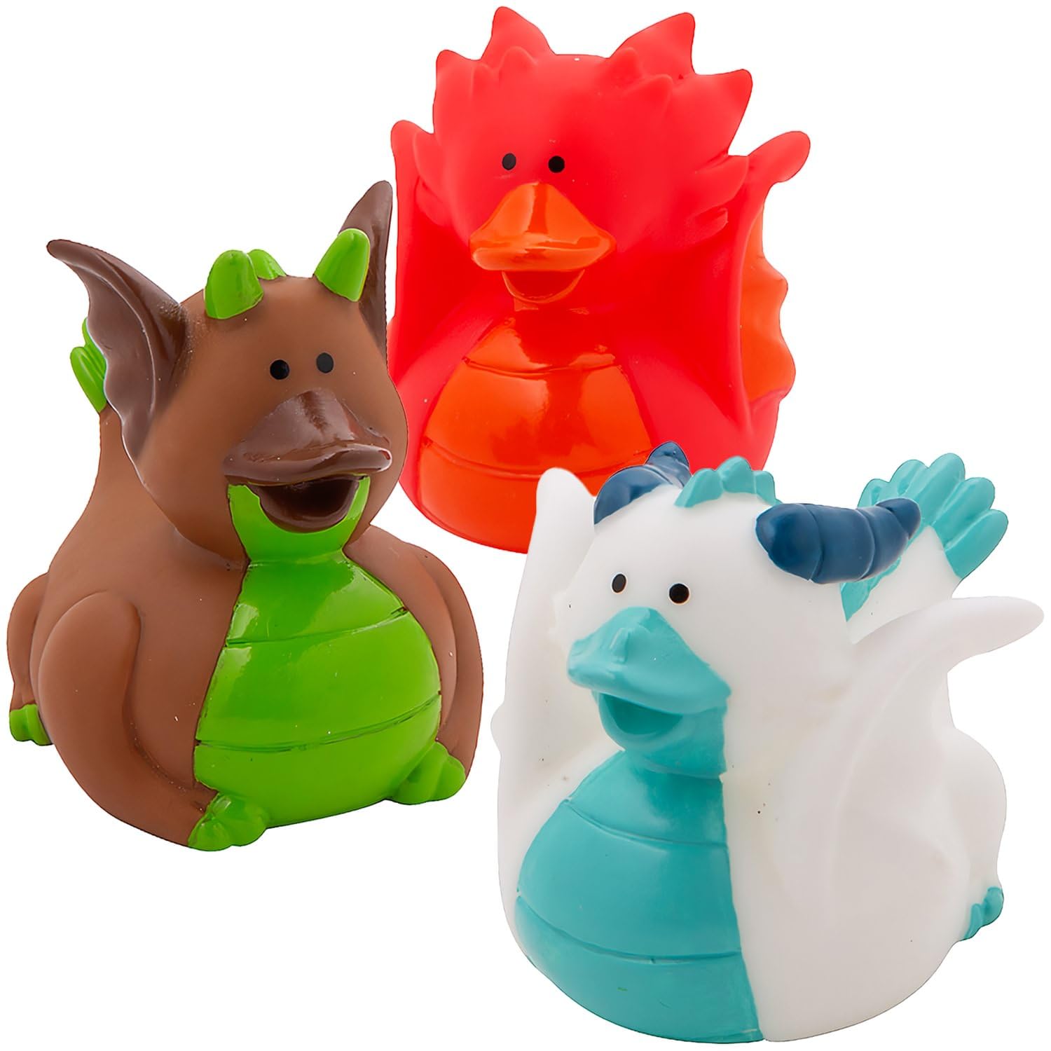Fun Express Dragon Rubber Duckies (Set of 12) Medieval Party Supplies VBS 2026