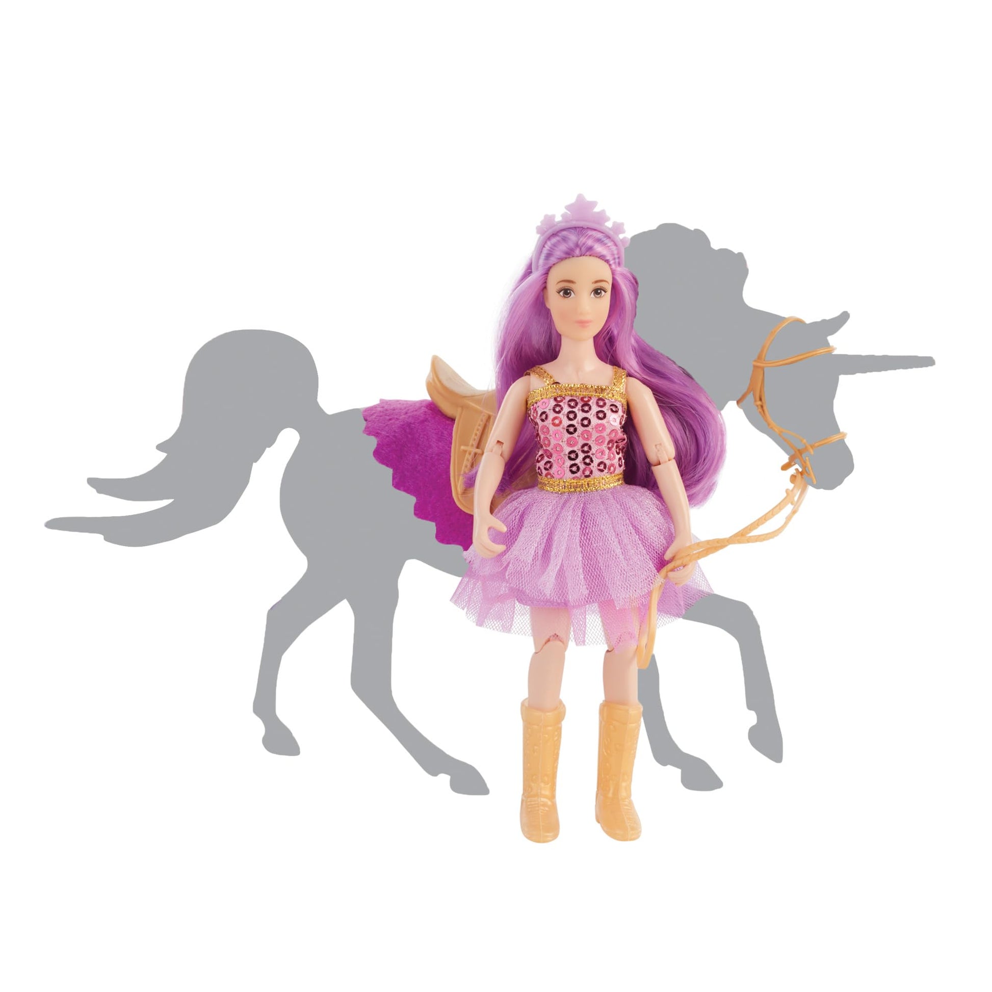 Breyer Horses Freedom Series | Lyra - Unicorn Rider with Tack | Model # B-FS-10659